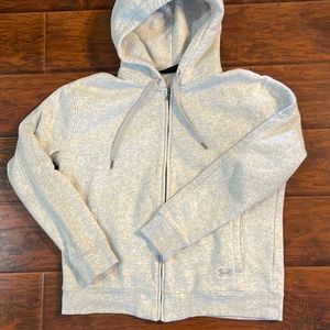 Under Armour gray zip up hoodie size L